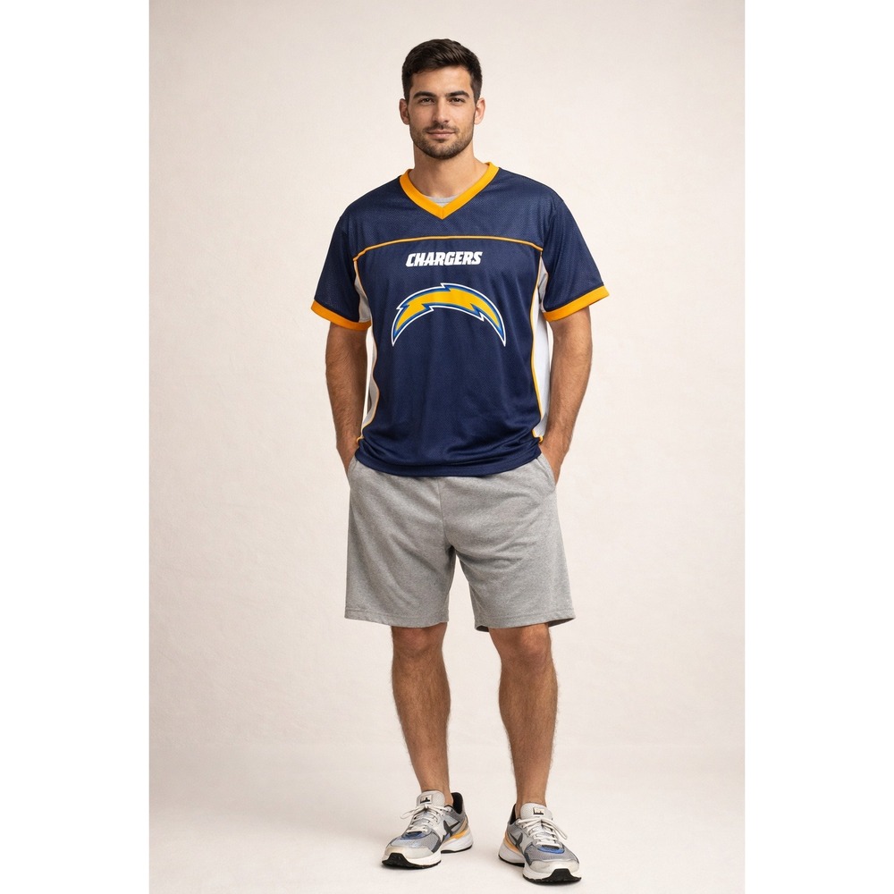 NFL Chargers Jersey Mens XL Blue Flag‎ Football USA Football Play60 Athleisure